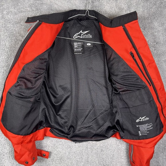 AlpineStars Jacket Womens S Stella Moto GP Motorcycle Padded Arms + Back Red - Picture 3 of 16